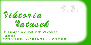 viktoria matusek business card